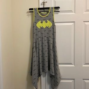 Grey and yellow Batman dress